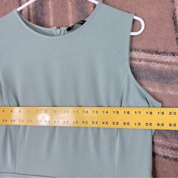 LAUREN RALPH LAUREN Dress 16 Faux-leather Double Buckle Sleeveless Fit and Flare - Picture 13 of 15